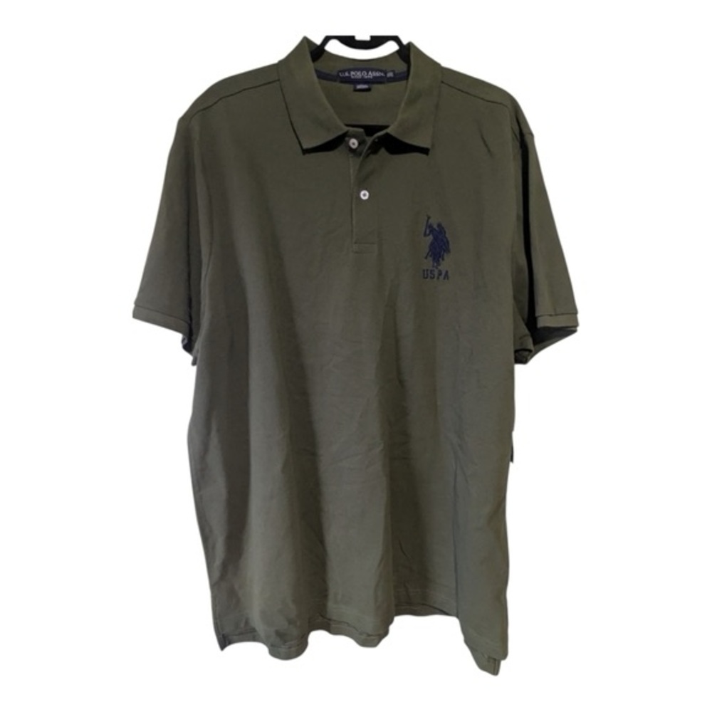 US Polo Assn Green Polo Shirt Size 2XL 2TG NWT